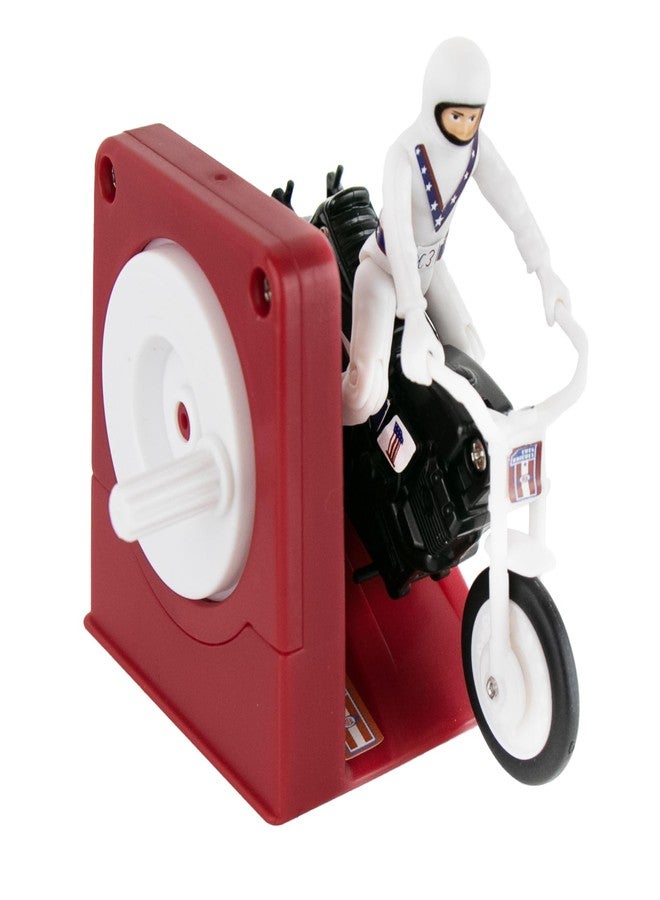 World's Smallest Evel Knievel Miniature Classic Wind Up Toy | Features Rider, Stunt Cycle, and Energizer Launcher | Action Figure | for Ages 8 and up - Image 1